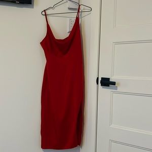 Short red dress for women